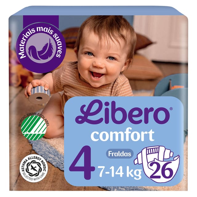 Libero Comfort 4 Fralda 7-14Kg X26