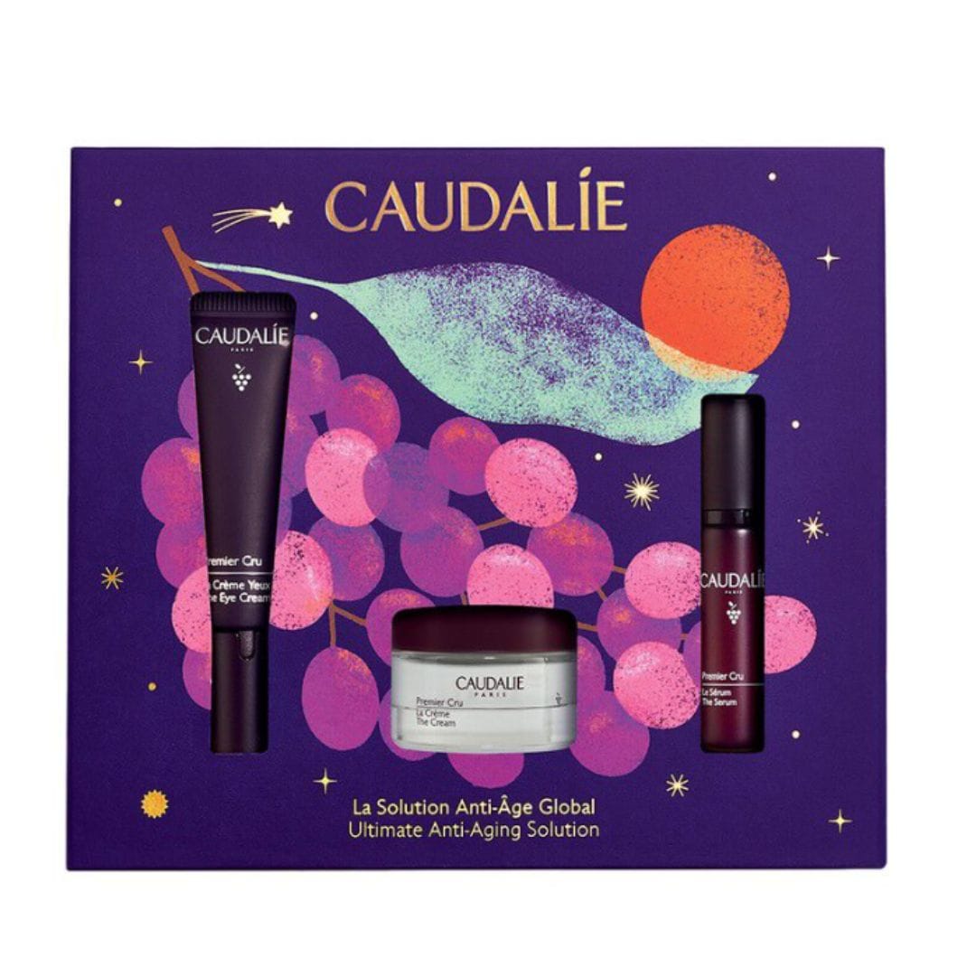 Caudalie Premier Cru Coffret Creme Olhos 15ml + Serum 10ml +Creme 15ml
