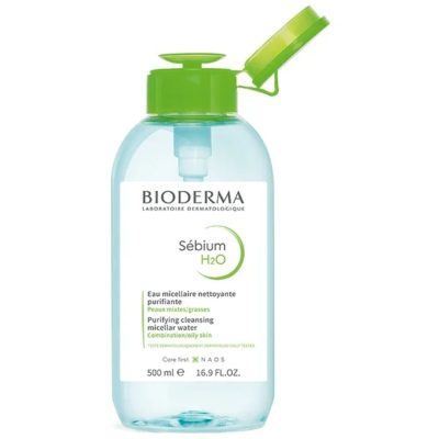 Bioderma Sebium Água Micelar H2O Tampa c/Doseador 500mL
