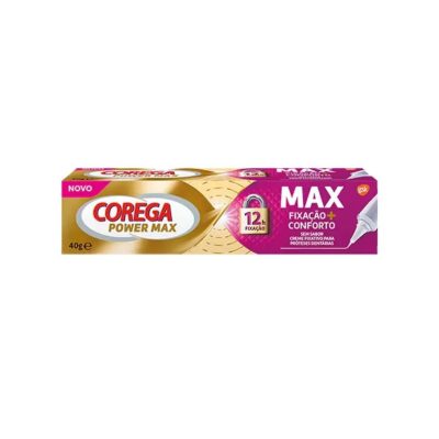 Corega Max Fixacao+Conforto Selamento Max Creme Fixação 40g