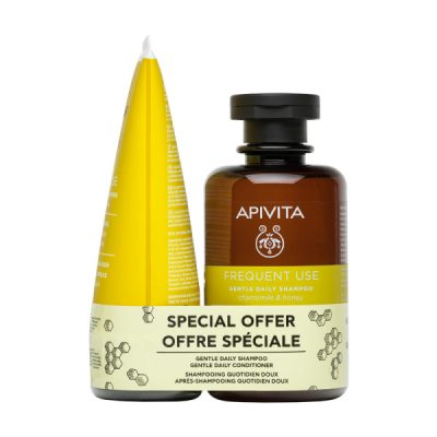 Apivita Shampoo Suave Uso Frequente 250ml com Oferta de Condicionador 150ml