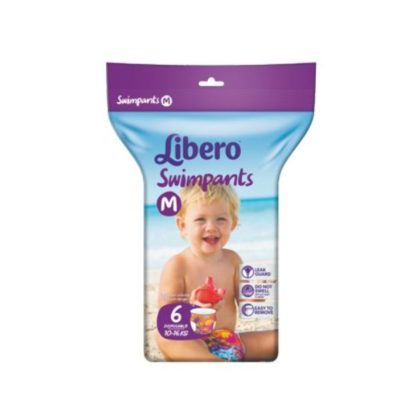 Fralda Libero Swimpants Tamanho M 6unid.
