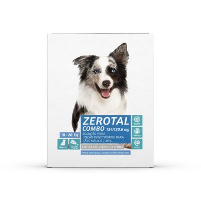 Patta Zerotal Combo Cães Médios 10-20kg 3pipetas