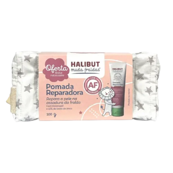 HALIBUT Muda Fraldas Pomada Reparadora OFERTA Bolsa