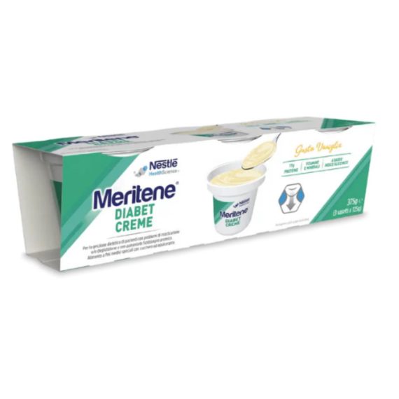 Meritene Diabet Creme Baunilha 3x125g
