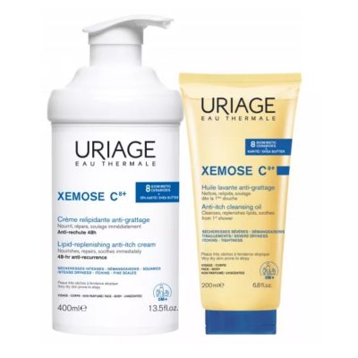 Uriage Xémose C8+ Creme 400ml + Óleo Lavante 200ml